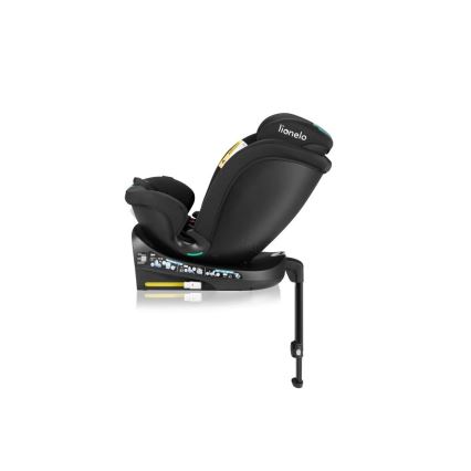 Lionelo - Kääntyvä turvaistuin jalustan kanssa NAVY i-Size 40-150 cm musta/turkoosi