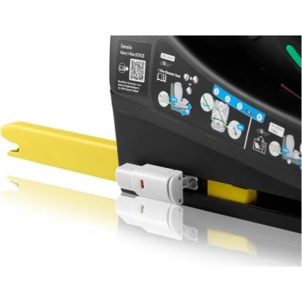 Lionelo - Kääntyvä turvaistuin jalustan kanssa NAVY i-Size 40-150 cm musta/turkoosi