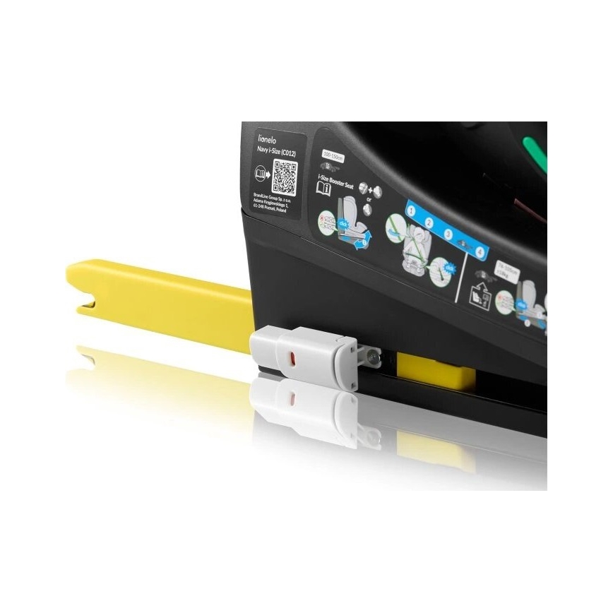 Lionelo - Kääntyvä turvaistuin jalustan kanssa NAVY i-Size 40-150 cm musta/turkoosi