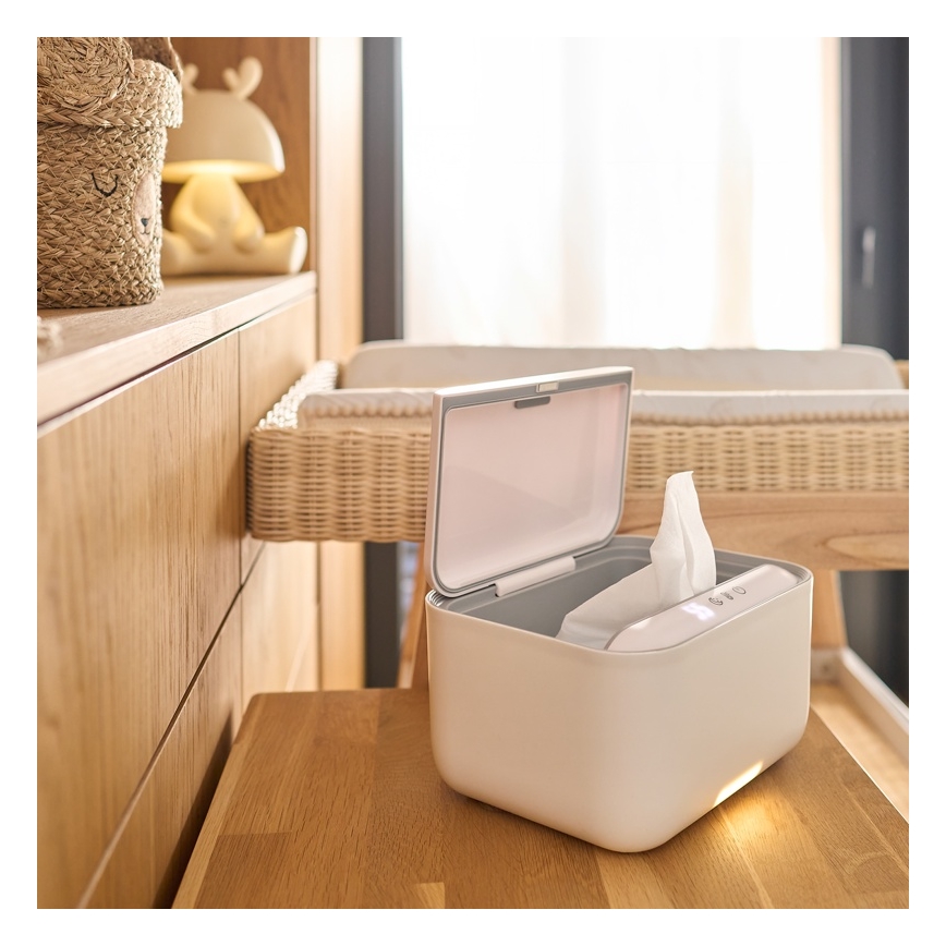 Lionelo - Kosteuspyyhkeiden lämmitin BABYBLISS 20W/230V