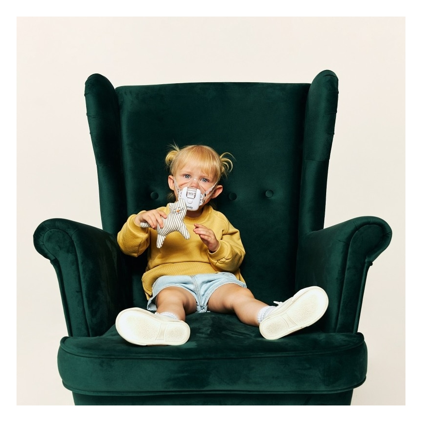 Lionelo - Ladattava lasten inhalaatiomaski NEBI AIR 5V