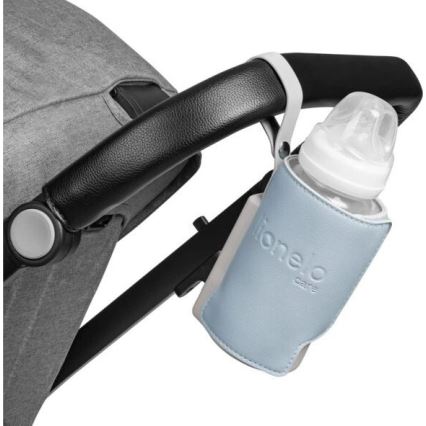 Lionelo - Ladattava pullonlämmitin THERMUP GO PLUS 10W/5V sininen/harmaa