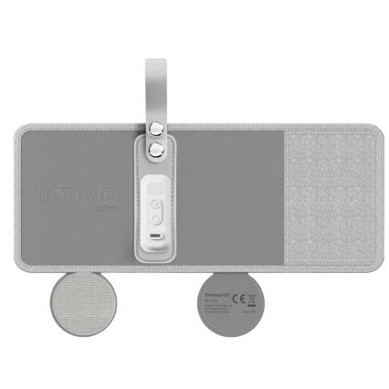 Lionelo - Ladattava tuttipullonlämmitin THERMUP GO 18W/5V harmaa/hopea