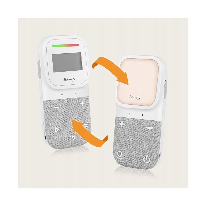 Lionelo - Langattomasti ladattava vauvan äänimonitori BABYLINE 2.3 5V