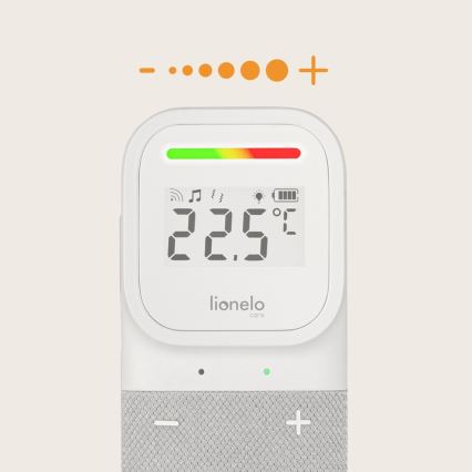 Lionelo - Langattomasti ladattava vauvan äänimonitori BABYLINE 2.3 5V
