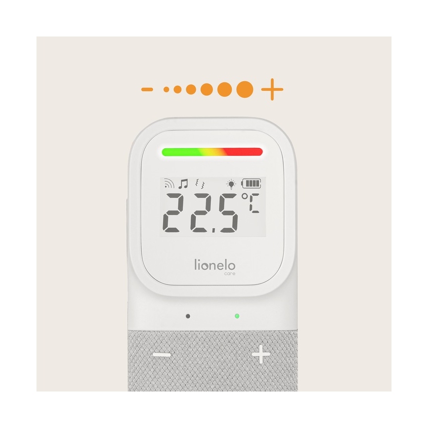 Lionelo - Langattomasti ladattava vauvan äänimonitori BABYLINE 2.3 5V