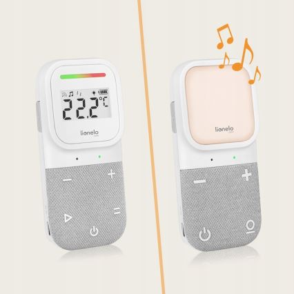 Lionelo - Langattomasti ladattava vauvan äänimonitori BABYLINE 2.3 5V