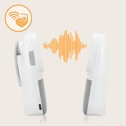 Lionelo - Langattomasti ladattava vauvan äänimonitori BABYLINE 2.3 5V