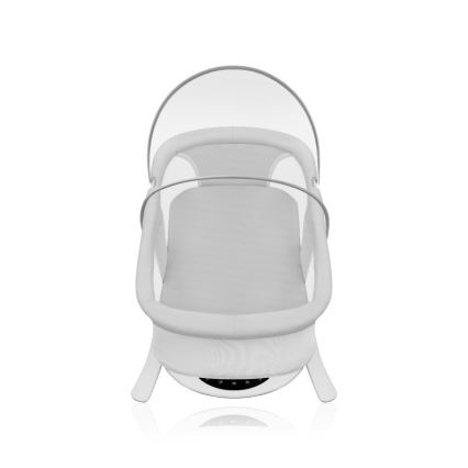 Lionelo - BELLA 2-in-1 lasten keinu musiikkitoiminnolla, 4xAA, betoniharmaa + kaukosäädin