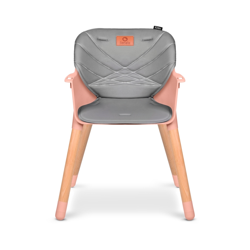 Lionelo - Lasten 2-in-1 ruokatuoli KOEN Pink Rose