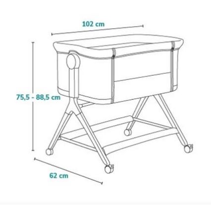 Lionelo - Lasten 3-in-1-vauvan sänky LEONIE PLUS beige