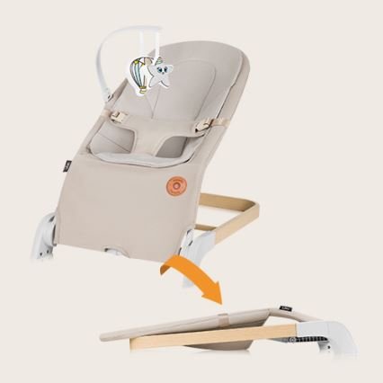 Lionelo - Lasten keinu LILAC beige