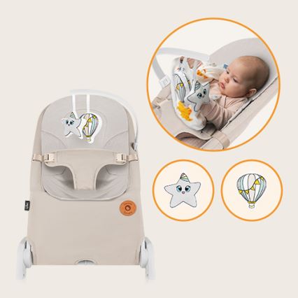 Lionelo - Lasten keinu LILAC beige