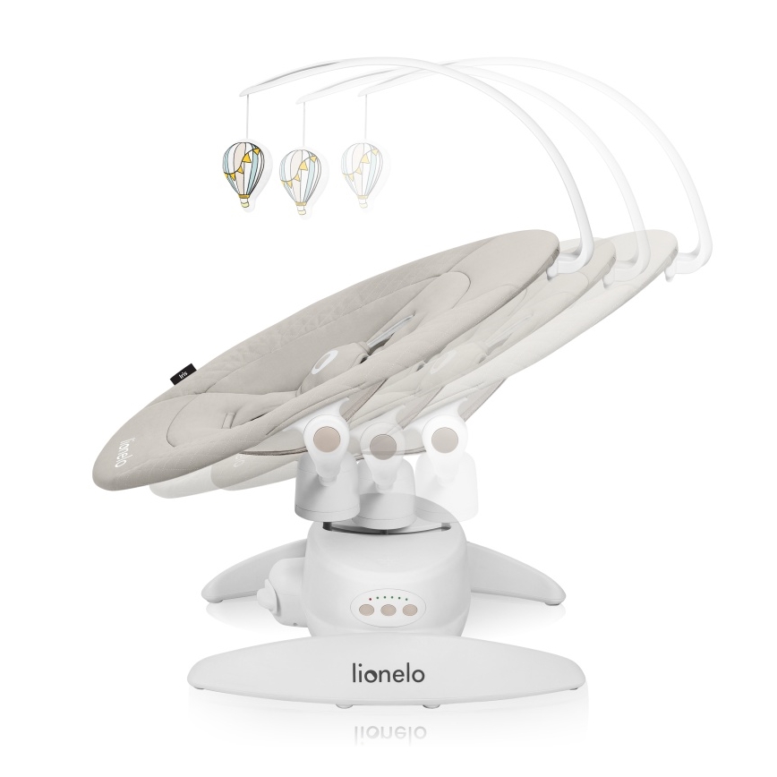 Lionelo - Lasten keinu melodialla IRIS 4xAA Beige Sand