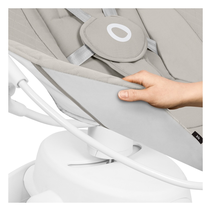 Lionelo - Lasten keinu melodialla IRIS 4xAA Beige Sand