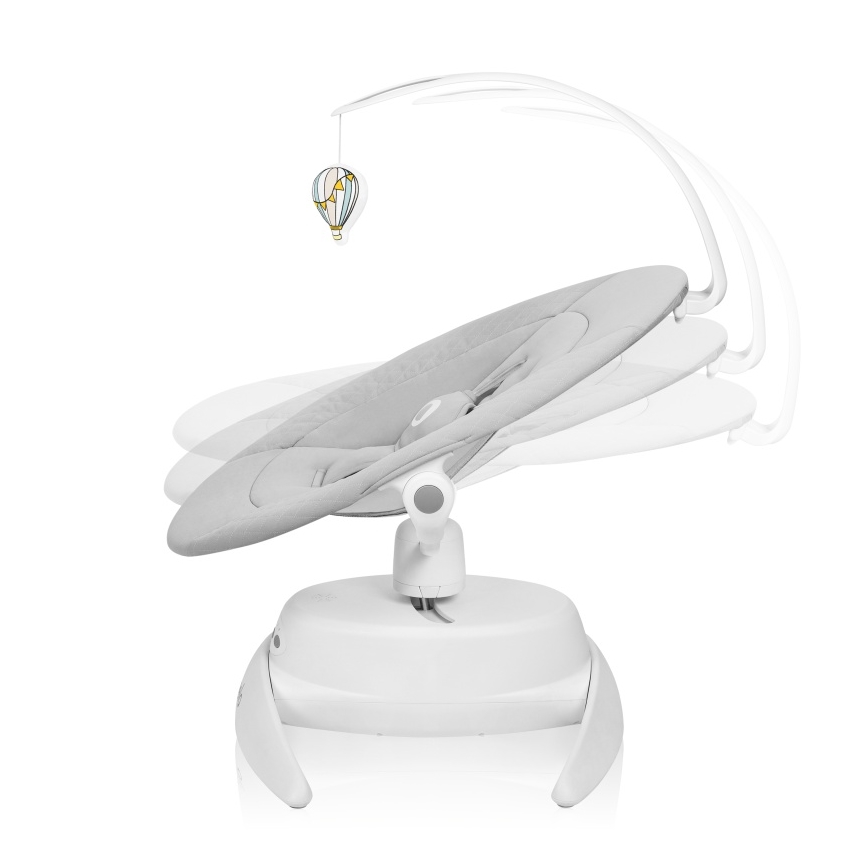 Lionelo - Lasten keinu melodialla IRIS Grey Concrete