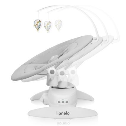 Lionelo - Lasten keinu melodialla IRIS Grey Concrete