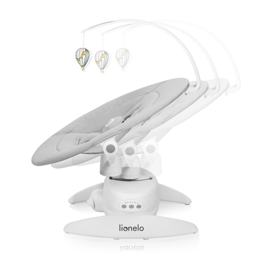 Lionelo - Lasten keinu melodialla IRIS Grey Concrete