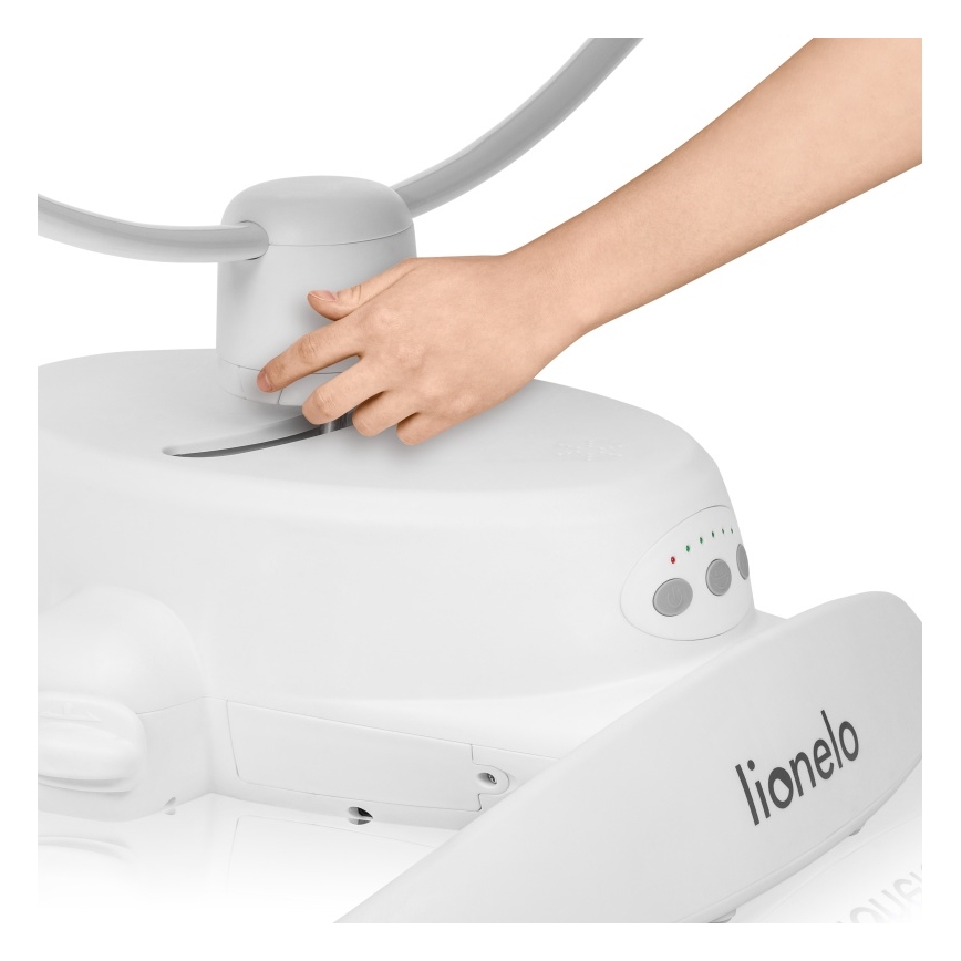 Lionelo - Lasten keinu melodialla IRIS Grey Concrete