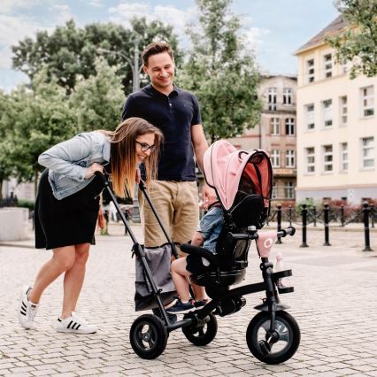 Lionelo - Lasten kolmipyörä TRIS vaaleanpunainen/harmaa