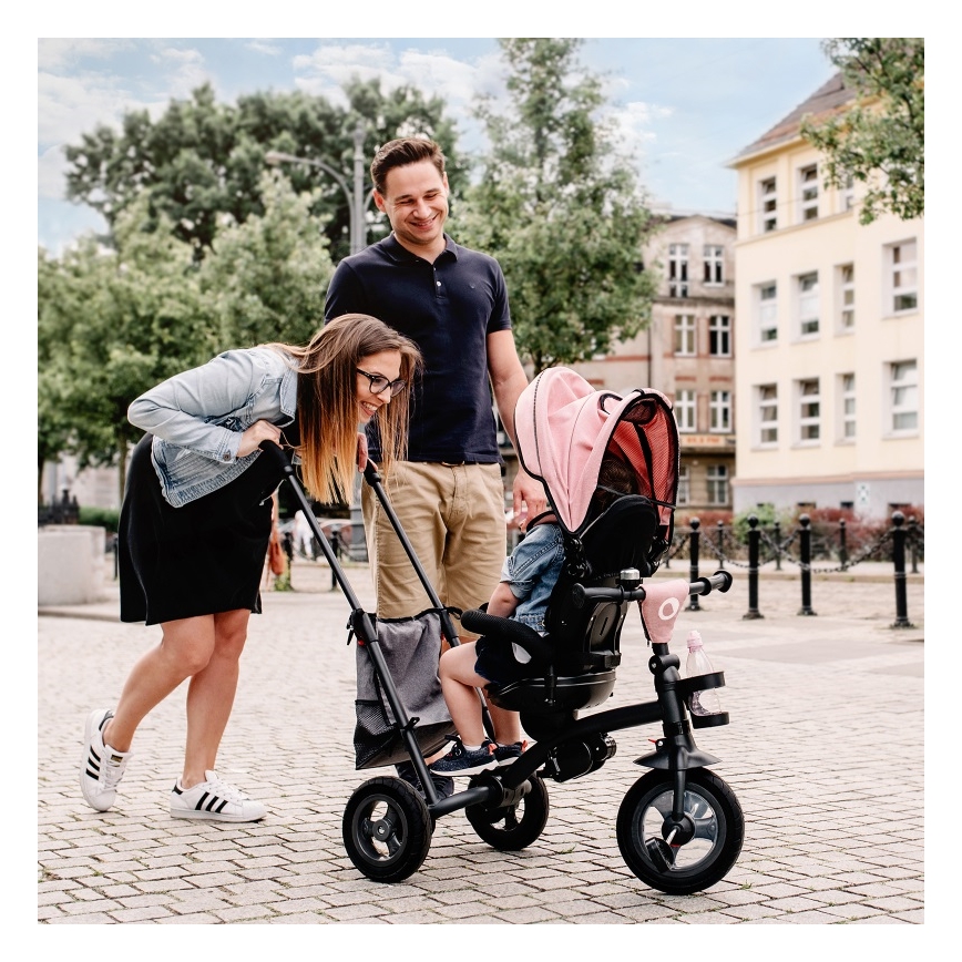 Lionelo - Lasten kolmipyörä TRIS vaaleanpunainen/harmaa