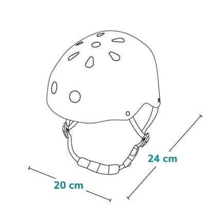 Lionelo - Lasten kypärä HELMET Valkoinen