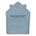 Lionelo - Lasten musselinen huppupyyhe Grey Sky