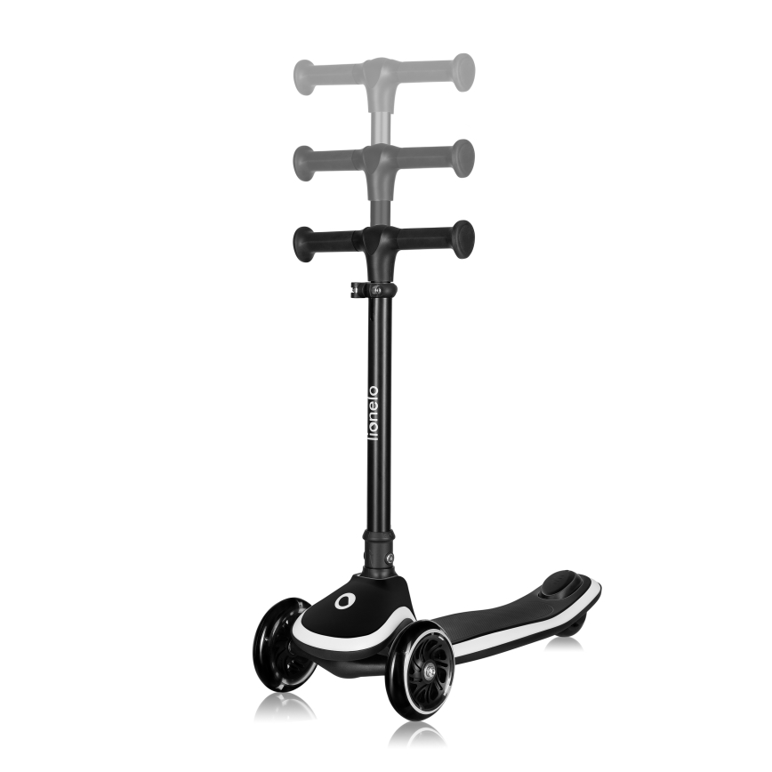 Lionelo - Lasten potkulauta MEY 3xAAA musta onyksi