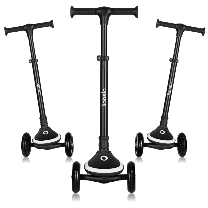 Lionelo - Lasten potkulauta MEY 3xAAA musta onyksi