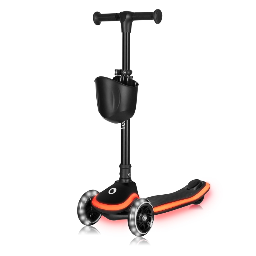 Lionelo - Lasten potkulauta MEY 3xAAA Musta Onyx