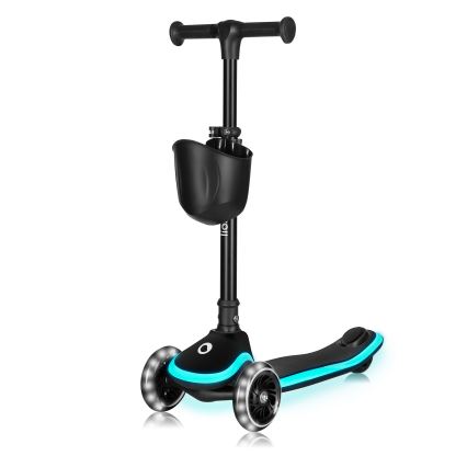 Lionelo - Lasten potkulauta MEY 3xAAA Musta Onyx