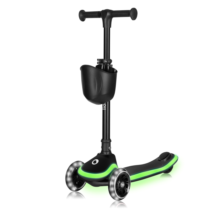 Lionelo - Lasten potkulauta MEY 3xAAA Musta Onyx