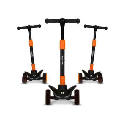 Lionelo - Lasten potkulauta TIMMY 3xAA oranssi/musta