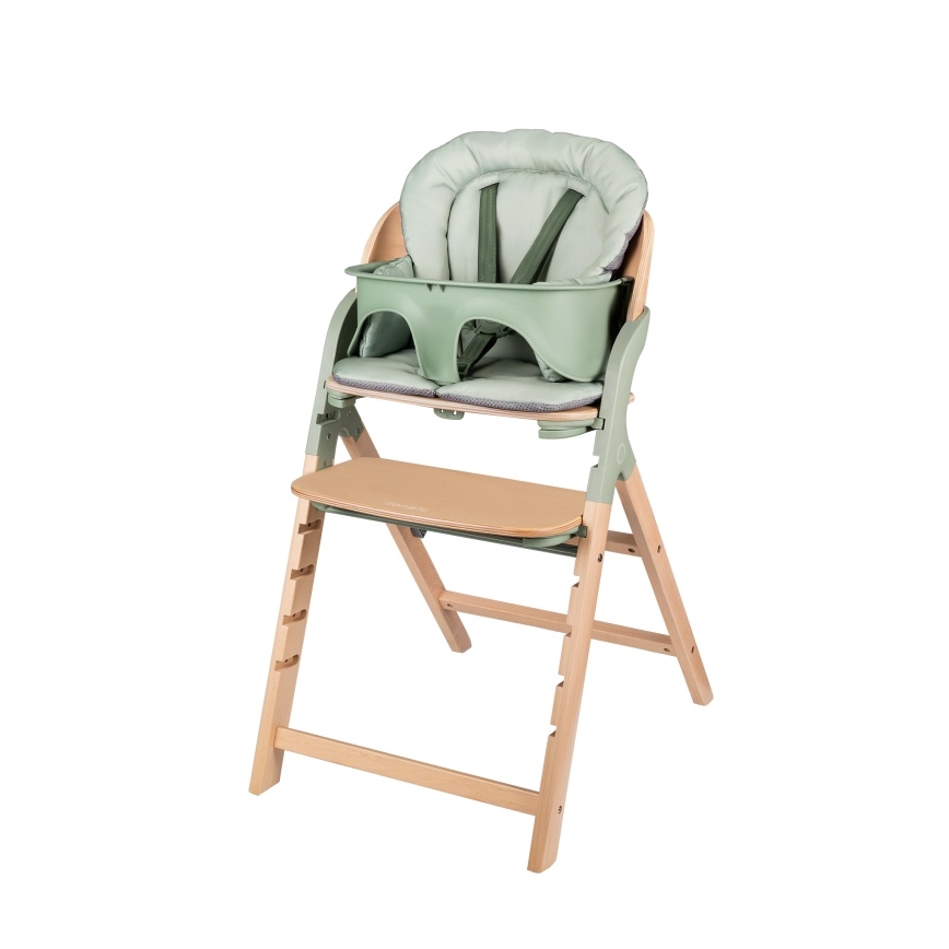 Lionelo - Lasten syöttötuoli 3-in-1 MEGAN Green Wood