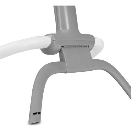 Lionelo - Lasten värisevä keinu melodialla PASCAL 2xAA harmaa/turkoosi