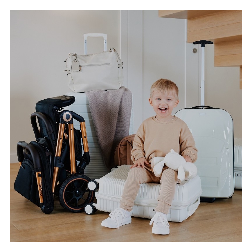 Lionelo - Lastenrattaat CLOE musta/kulta