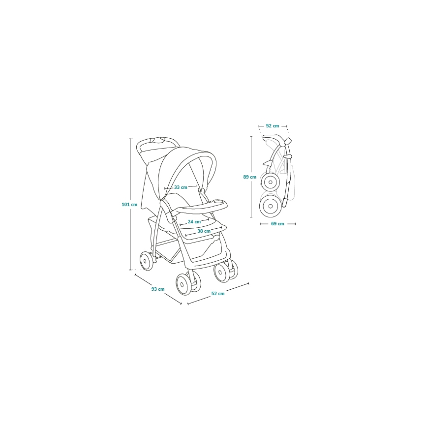 Lionelo - Lastenrattaat EMMA PLUS vihreä