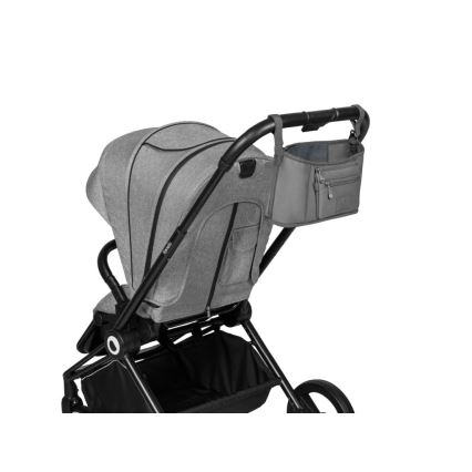 Lionelo - lastenvaunujen järjestäjä LITTLE CUBE Grey Stone