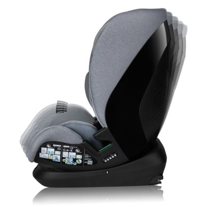 Lionelo - LAVENDER i-Size kääntyvä turvaistuin jalustalla 76-150 cm Grey Stone