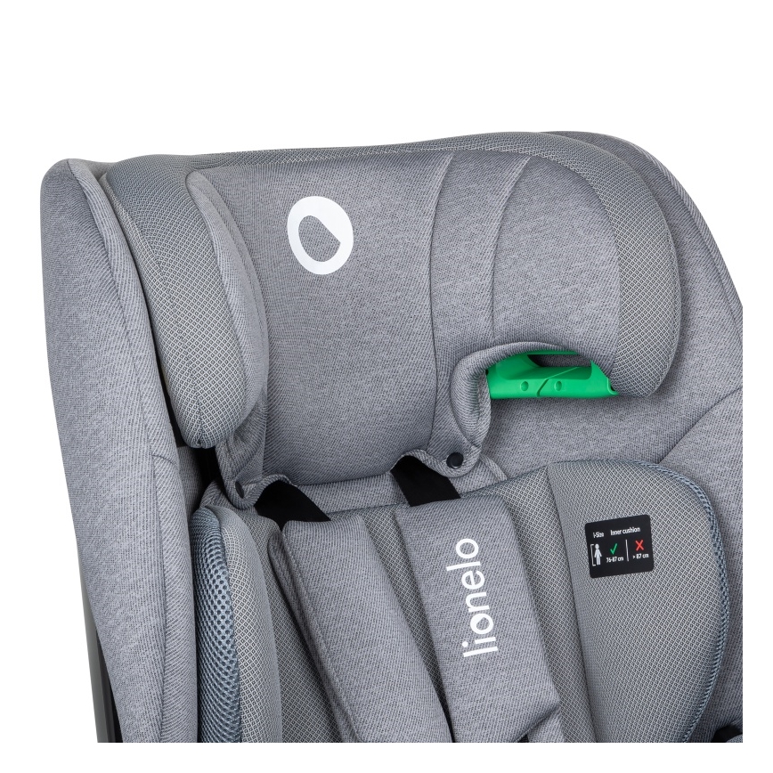 Lionelo - LAVENDER i-Size kääntyvä turvaistuin jalustalla 76-150 cm Grey Stone