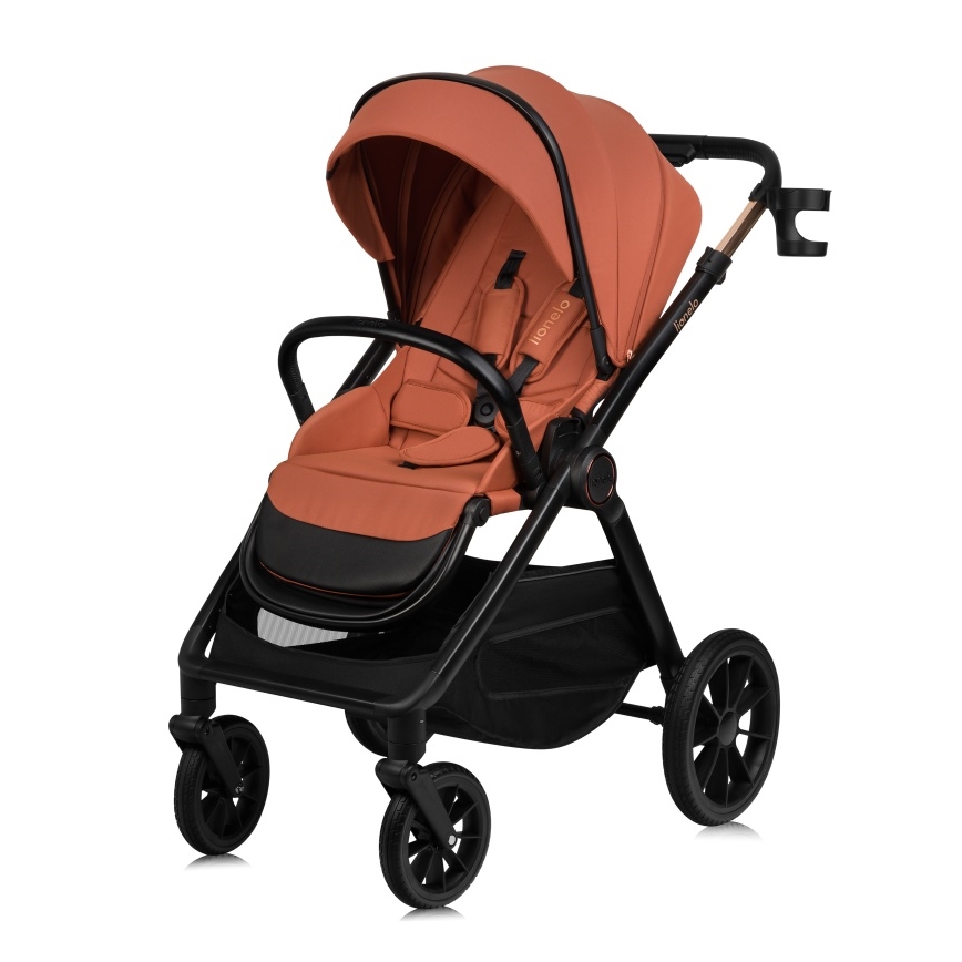 Lionelo - LAYLA 3-in-1-yhdistelmävaunu, ruosteenruskea