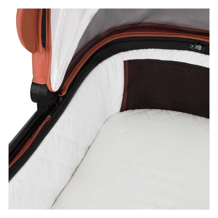 Lionelo - LAYLA 3-in-1-yhdistelmävaunu, ruosteenruskea