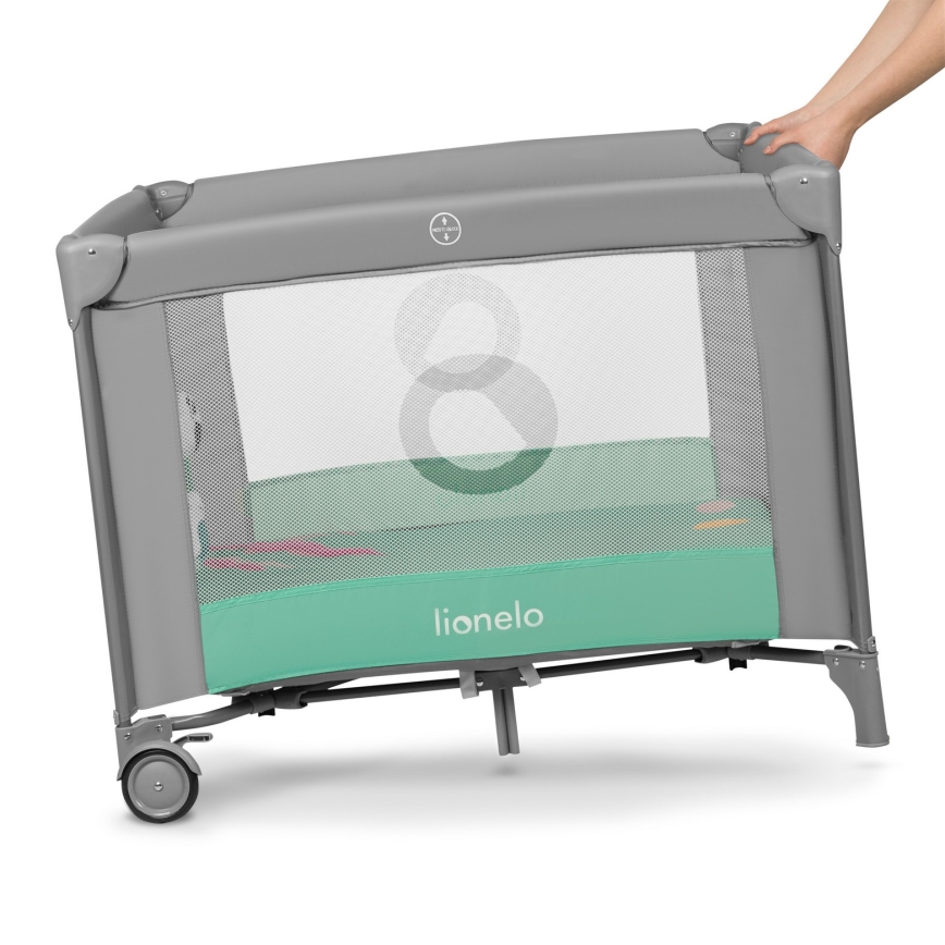 Lionelo - Leikkiaita MILLE harmaa/vihreä