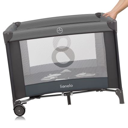 Lionelo - Leikkikehä BONNIE Harmaa Scandi