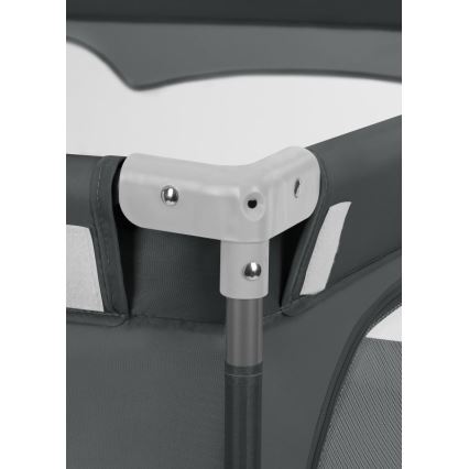 Lionelo - Leikkikehä FLORENCE Harmaa Grafiitti