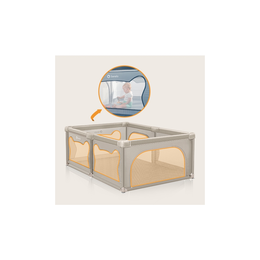 Lionelo - Leikkikehä WILLOW beige