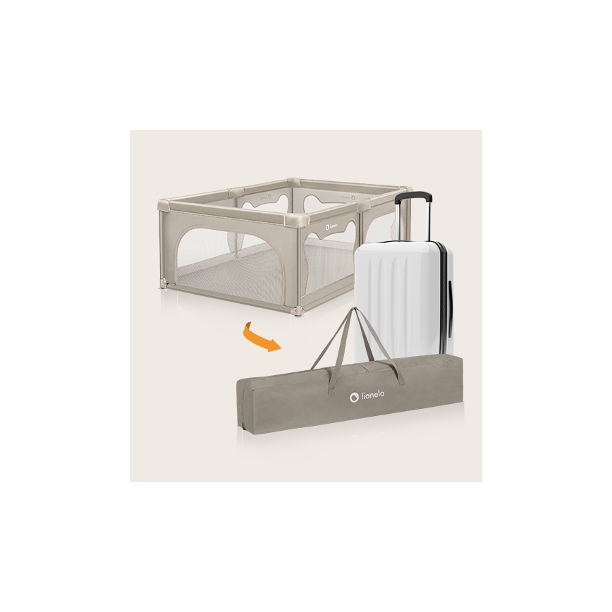 Lionelo - Leikkikehä WILLOW beige