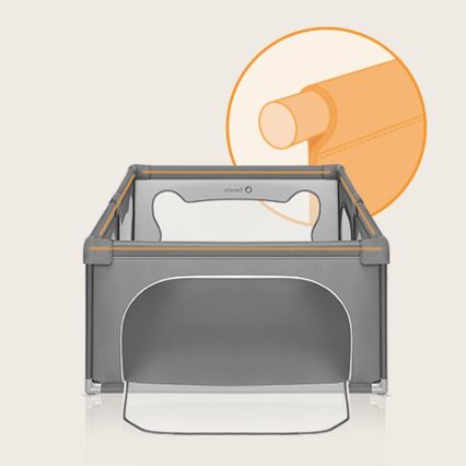 Lionelo - Leikkikehä WILLOW harmaa