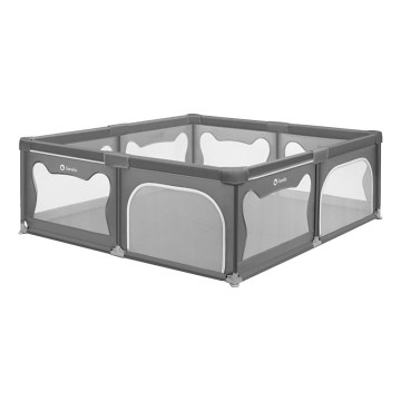 Lionelo - leikkikehä WILLOW XL, harmaa