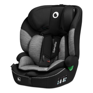 Lionelo - LEVI i-Size turvaistuin 76-150 cm musta/harmaa
